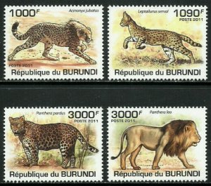 Burundi #842-5 MNH Set - Big Cats