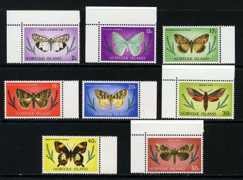 NORFOLK ISLAND 1977 Butterflies & Moths Part Set SG 179 to SG 194 MNH