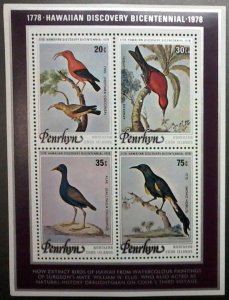 1978 Penrhyn Island 99,101,103,105/B6 Birds