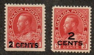 Canada 139-140 Set Mint hinged