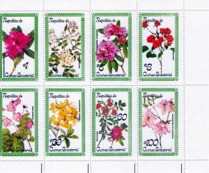 Equatorial Guinea 1979 Flowers Shlt(8) Perf.MNH Yvert # 126