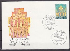 Algeria, Scott cat. 840. Census issue. First day cover. ^