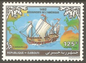 DJIBOUTI Sc# 700 MNH FVF Map & Ship