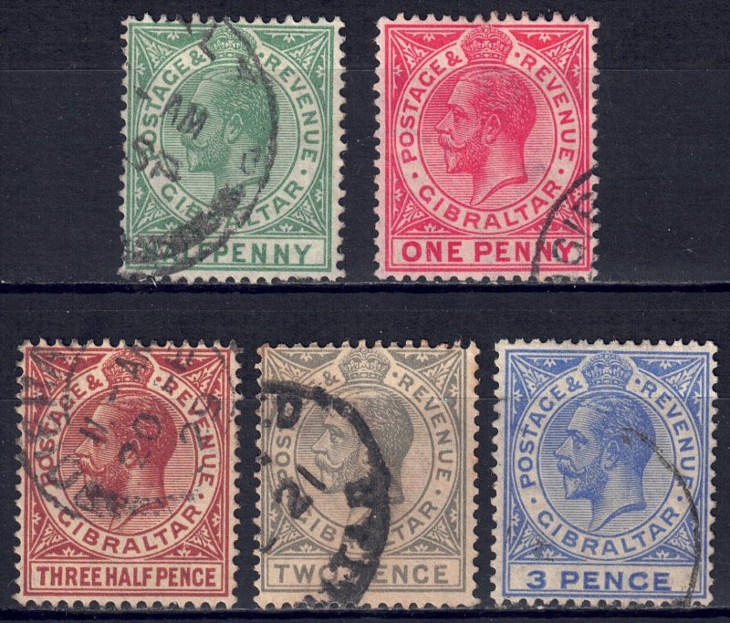 Gibraltar #76-9,81  CV $6.80