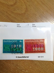 Barbados  # 320-21  Used