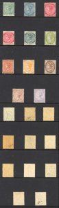 Jamaica SG16/26 Wmk CA set of 11 Cat 750 pounds