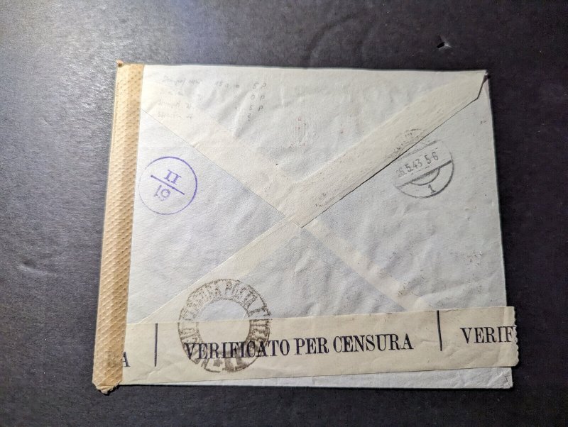 1947 Censored Registered Italy Cover Albanova to Reutlingen Germany