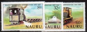 Nauru  Scott  214-216  MNH