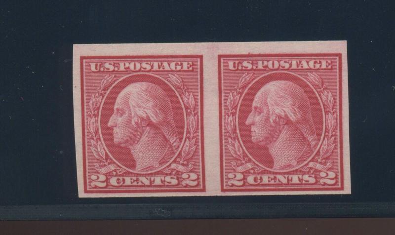 Scott #459 Washington Type 1 Mint Coil Pair of 2 Stamps  (Stock #459-5)