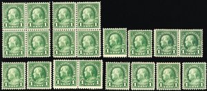 552, Mint NH 1¢ 20 F-VF Stamps WHOLESALE CV $55.00 * Stuart Katz