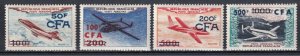 Reunion 1954, Airmail Scott # C42-C45, VF MLH* (FR-1) ,$91+