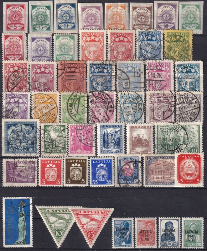 Worldwide  Lot-   Latvia  (Z6116)