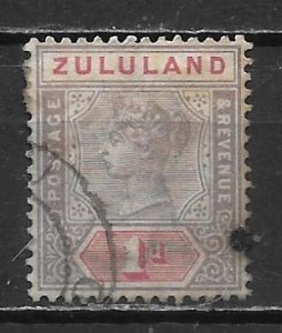 Zululand 16 1d Victoria single Used