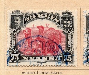Nyassa 1901 Early Issue Fine Used 75r. NW-238423