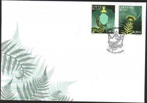 Lithuania 2022 EUROPA CEPT Stories and Myths Snake Plants FDC