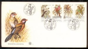 South Africa - Bophuthatswana 1980 Birds SC# 60-3 FDC