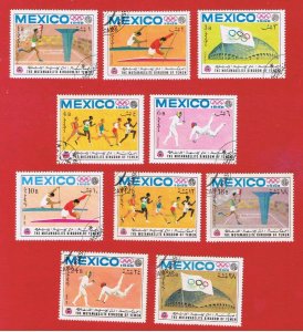 Yemen  1968  VF used  Olympics   Free S/H