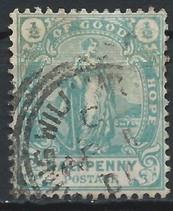 Cape of Good Hope 1898 - ½d Hope standing - SG58 used