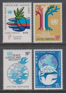 UN New York 304-307 MNH VF