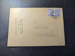 1945 Germany Cover Altenburg to Zella Mehlis Thuringen