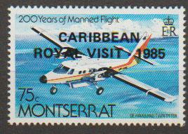 Montserrat SG 650 MVLH - Royal Visit Aircraft