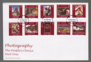 Isle of Man -  2002  Photography (#1) set of 10  (S/Adhesive,  on  FDC