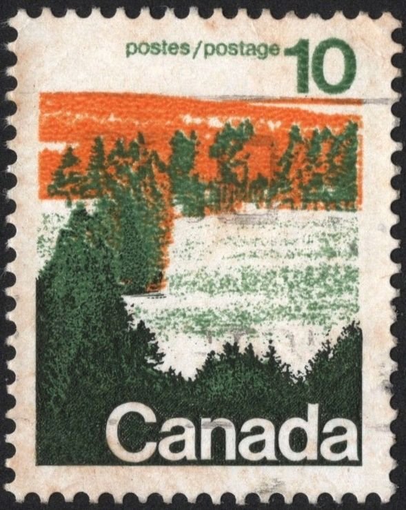 Canada SC#594a 10¢ Forest Area in Central Canada (1976) Used