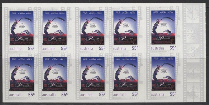 AUSTRALIA SGSB307(3106b) 2008 FAVOURITE AUSTRALIAN FILMS $5.50 BOOKLET MNH