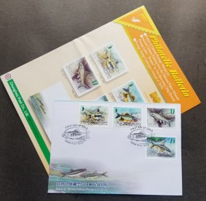 *FREE SHIP Taiwan Fishes (I) 2011 Fauna Marine Life Underwater River (FDC) *rare