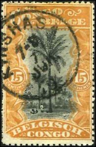 Belgiam Congo SC# 43 Oil Palm Trees 15c Used  CDS