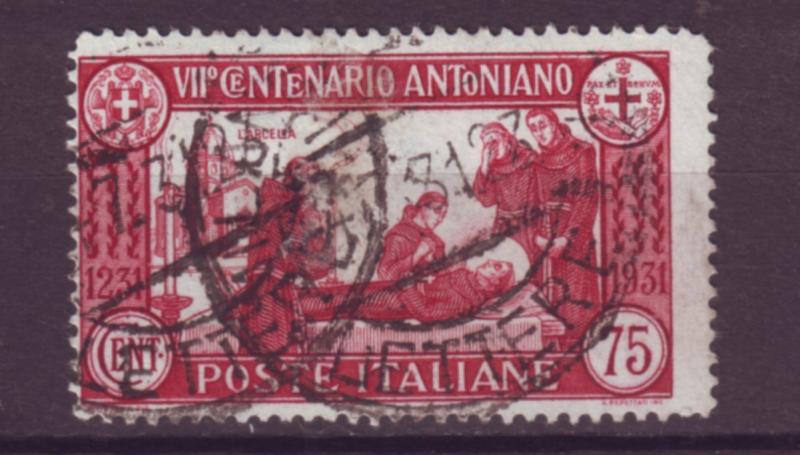 J21479 Jlstamps 1931 italy used #263 st anthony death