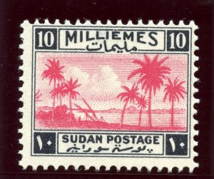 Sudan 1941 10m carmine & black superb MNH. SG 86. Sc 68.