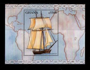 Ghana 1998 - Ships Boats Ocean World - Souvenir Stamp Sheet - Scott #2039 - MNH