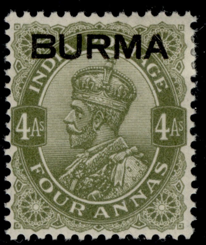 BURMA GVI SG9, 4a sage-green, M MINT.