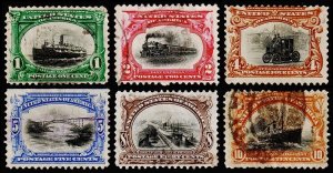 United States Scott 294-299 (1901) Used F Complete Set, CV $119.00 C