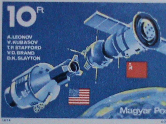 HUNGARY STAMP:1975-SOVIET AND AMERICAN SPACE SHIP  PROGRAM -MINT STAMP S/S VERY