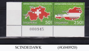 ALBANIA - 2008 EUROPEAN FOOTBALL CHAMPIONSHIP/SOCCER 2V MNH