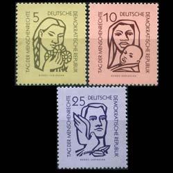 DDR 1956 - Scott# 314-6 Human Rights Set of 3 NH