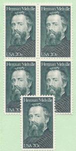 US #2094, MNH, Blk/4 + 1