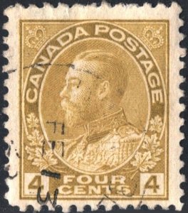 Canada SC#110 4¢ King George V (1922) Used