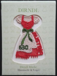 2016 Austria Traditional Dirndl Dress Scarce Embroidered VFMNH Stamp, LOOK!