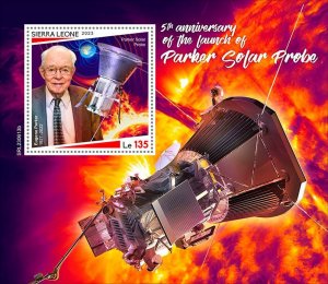 SIERRA LEONE - 2023-Parker Solar Probe Launch -Perf Souv Sheet-Mint Never Hinged