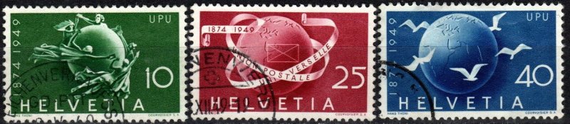 Switzerland #322-4  F-VF Used CV $7.75 (X1172)