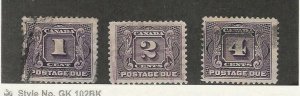 Canada, Postage Stamp, #J1-J3 Used, 1906-28, JFZ