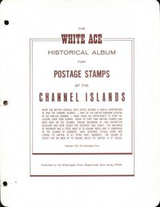 White Ace Channel Islands Album 3R Binder Gold Embossed & Case & Pages 1965-1986