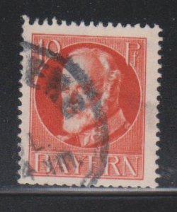 Bavaria, 10pf King Ludwig III (SC# 98) Used