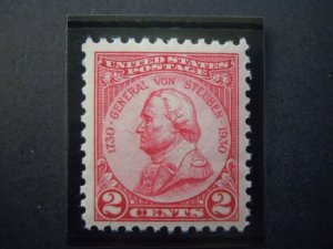 #689 2c Von Steuben Single MNH OG VF/XF #1  Includes New Mount