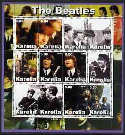 KARJALA - 2002 - The Beatles #2 - Perf 12v Sheet-Mint Never Hinged-Private Issue