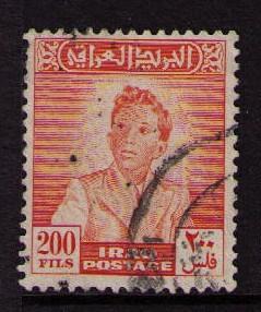 IRAQ Sc# 127 USED FVF King Faisal II 200f