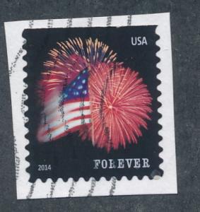 USA 2014 Scott 4855 used- (49c) Forever Star-Spangled Banner